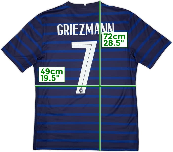 2020-21 France Home Shirt Griezmann #7 - 8/10 - (M)