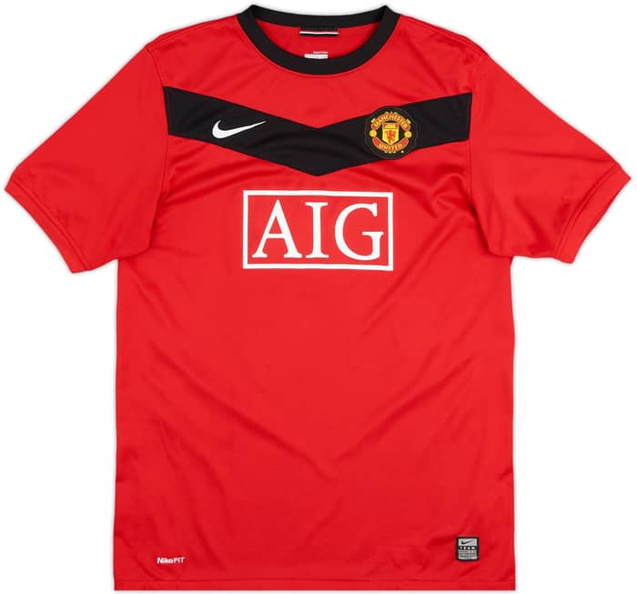 2009-10 Manchester United Home Shirt Carrick #16 - 8/10 - (XL.Boys)
