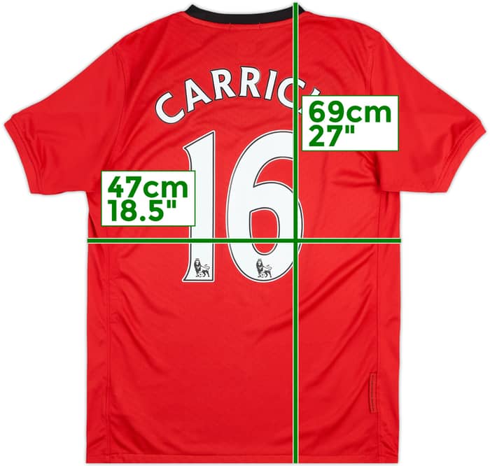 2009-10 Manchester United Home Shirt Carrick #16 - 8/10 - (XL.Boys)