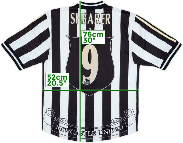 1997-99 Newcastle Home Shirt Shearer #9 - 7/10 - (M)