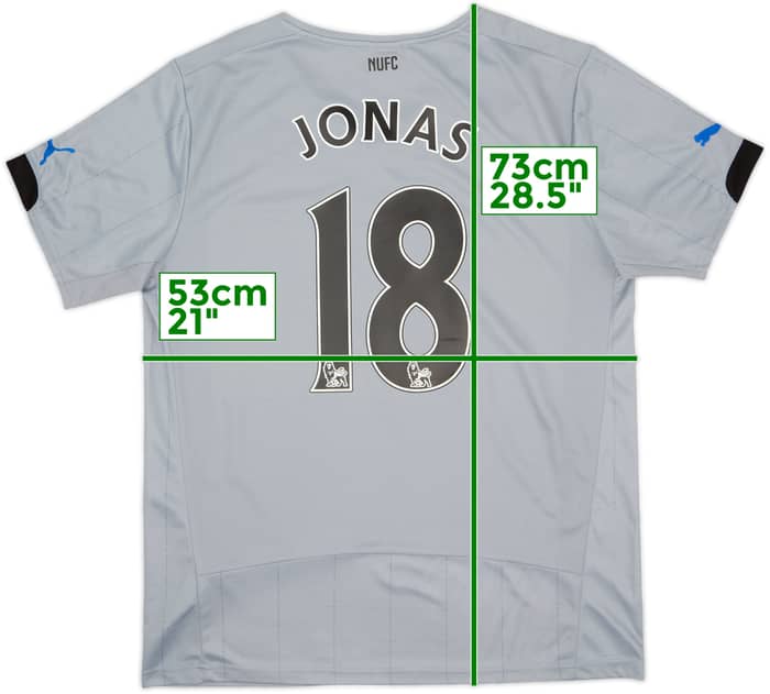 2014-15 Newcastle Away Shirt Jonas #18 - 10/10 - (M)