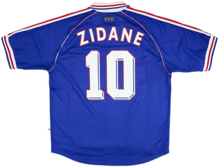 1998-00 Francia Camiseta de local Zidane #10 - 8/10 - (XL)