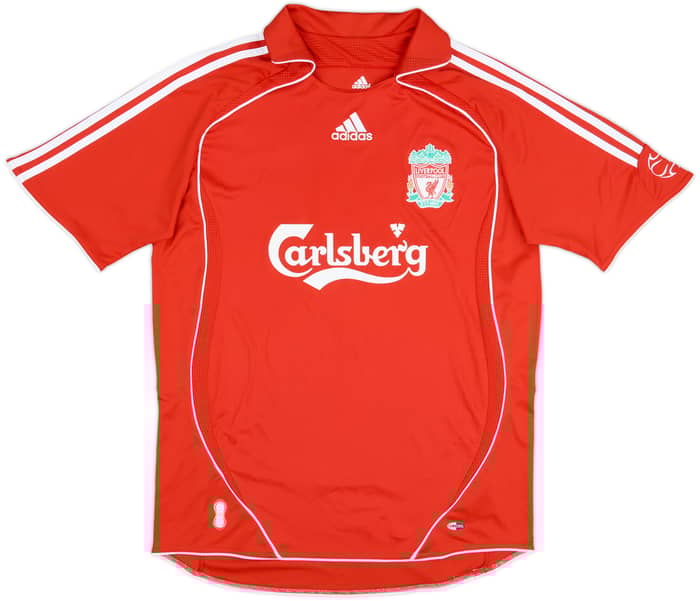 2006-08 Liverpool Home Shirt Gerrard #8 - 9/10 - (M)