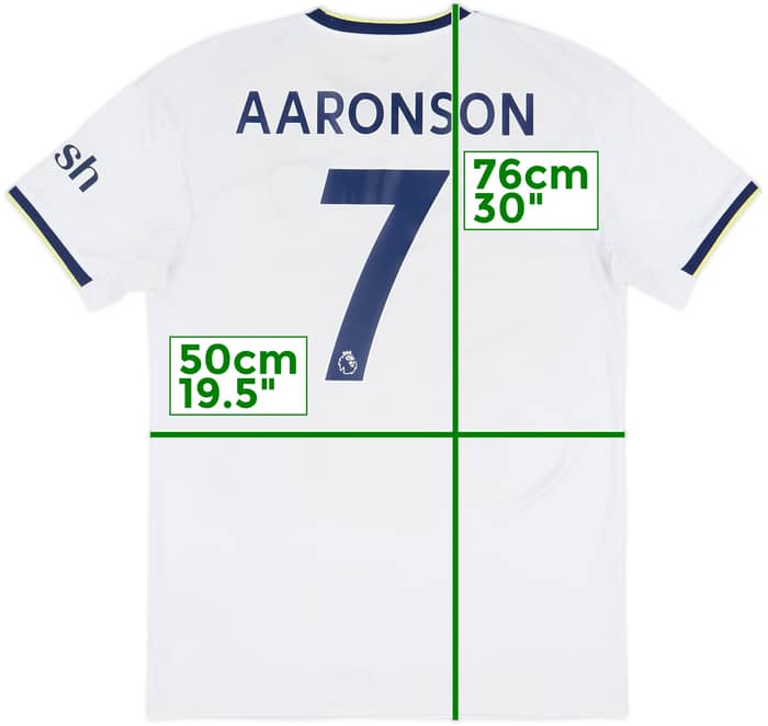 Camiseta de local del Leeds United 2022-23 Aaronson #7 - 6/10 - (M)