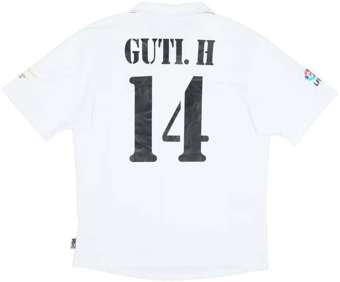 2002-03 Real Madrid Centenary Home Shirt Guti. H #14 - 8/10 - (L)