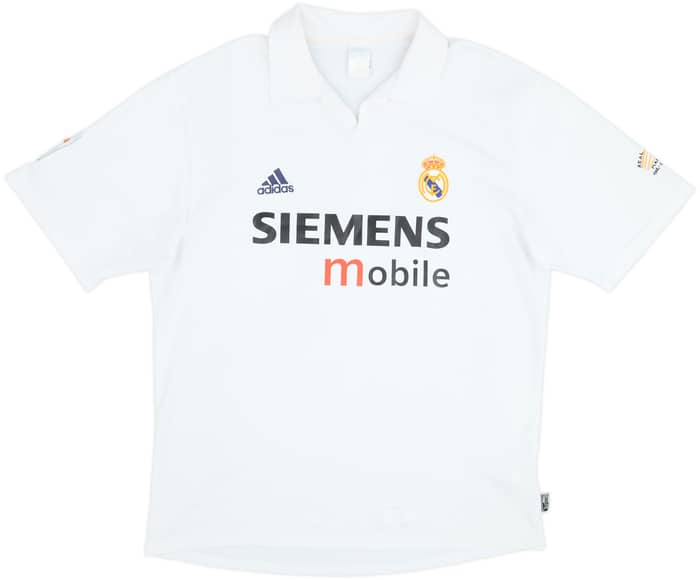 2002-03 Real Madrid Centenary Home Shirt Guti. H #14 - 8/10 - (L)