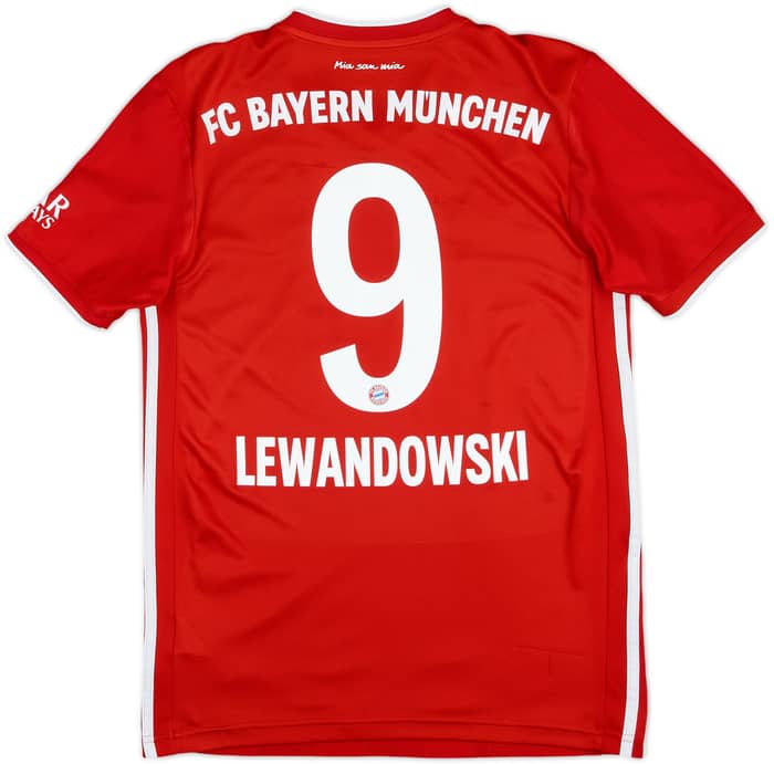 2020-21 Bayern Munich Home Shirt Lewandowski #9 - 7/10 - (S)
