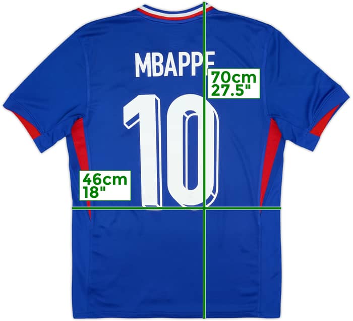 2024-25 France Home Shirt Mbappe #10 - 8/10 - (S)
