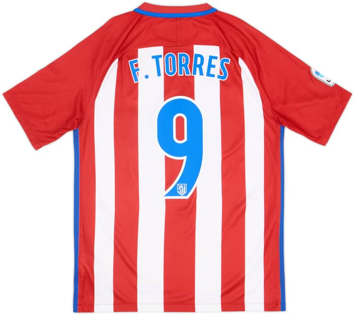 2016-17 Atletico Madrid Home Shirt Torres #9 - 9/10 - (M)