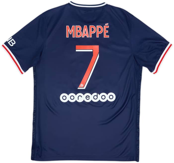 2020-21 Paris Saint-Germain Home Shirt Mbappe #7 - 8/10 - (M)