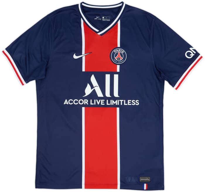 2020-21 Paris Saint-Germain Home Shirt Mbappe #7 - 8/10 - (M)