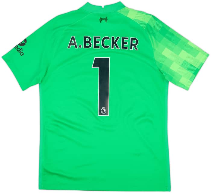 2021-22 Liverpool GK S/S Shirt A.Becker #1 - 9/10 - (M)