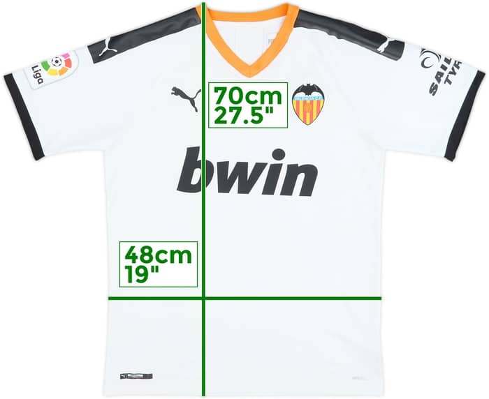 2019-20 Valencia Home Shirt - 7/10 - (M)