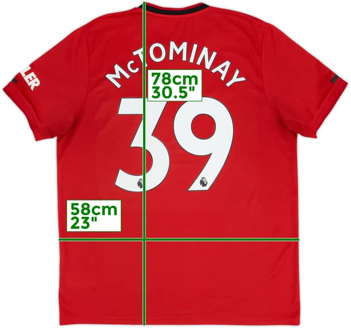 2019-20 Manchester United Home Shirt McTominay #39 - 6/10 - (XL)