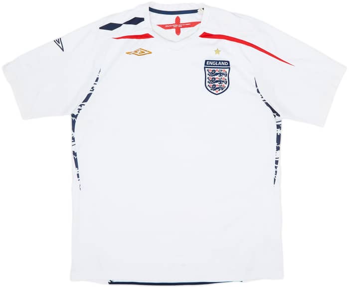 2007-09 England Home Shirt - 5/10 - (XL)