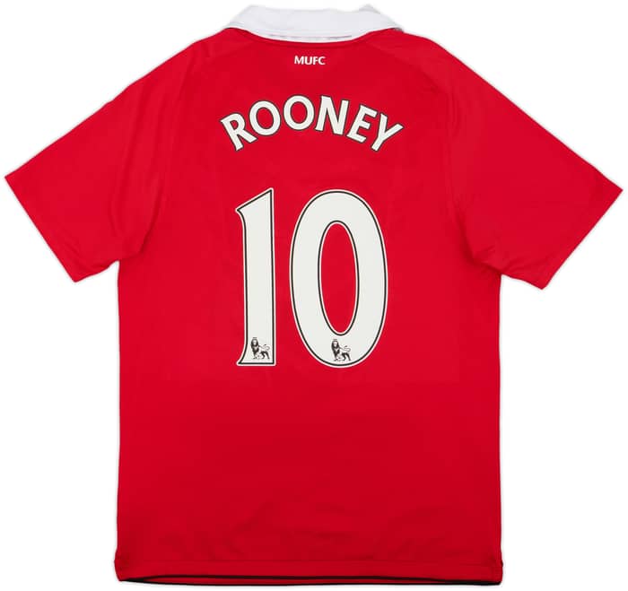 2010-11 Manchester United Home Shirt Rooney #10 - 9/10 - (S)
