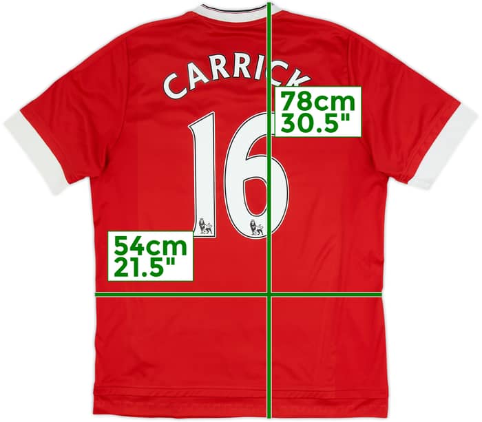 Camiseta de local del Manchester United 2015-16 Carrick #16 - 5/10 - (L)