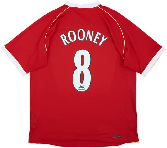 2006-07 Manchester United Home Shirt Rooney #8 - 8/10 - (L)