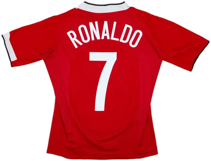 2004-06 Manchester United Home Shirt Ronaldo #7 - 5/10 - (XL.Boys)