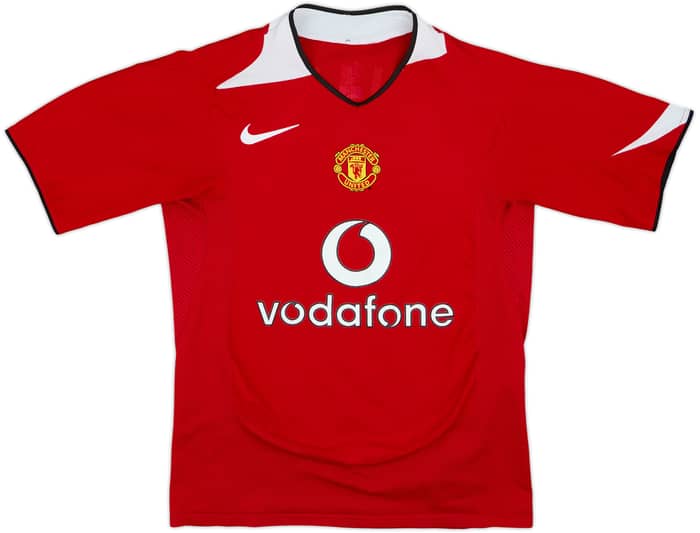 2004-06 Manchester United Home Shirt Ronaldo #7 - 5/10 - (XL.Boys)