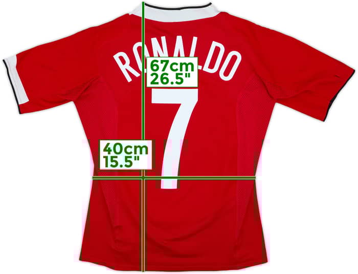 2004-06 Manchester United Home Shirt Ronaldo #7 - 5/10 - (XL.Boys)