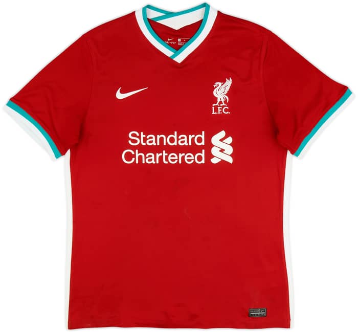 2020-21 Liverpool Home Shirt Virgil #4 - 6/10 - (L)