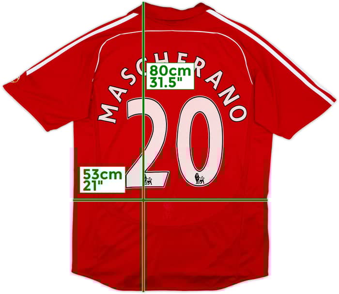 2006-08 Liverpool Home Shirt Mascherano #20 - 6/10 - (L)