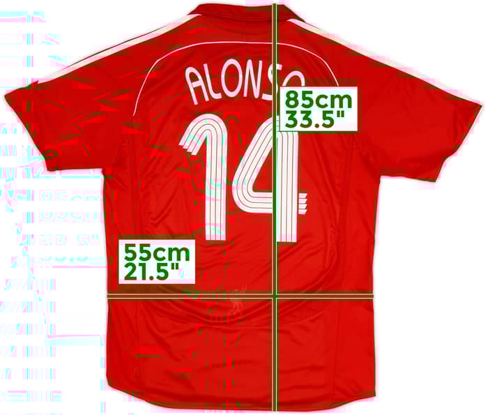 2006-08 Liverpool Home Shirt Alonso #14 - 5/10 - (L)