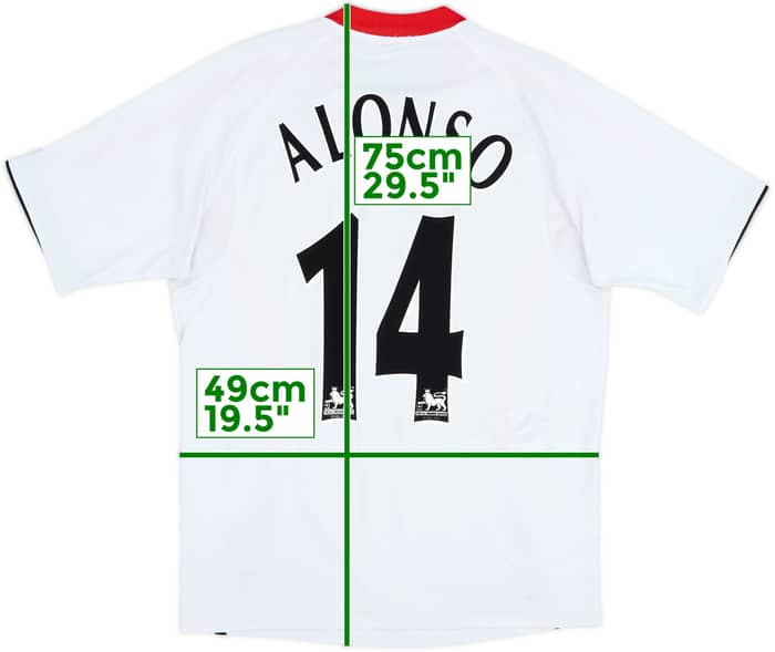 2005-06 Liverpool Away Shirt Alonso #14 - 6/10 - (L)