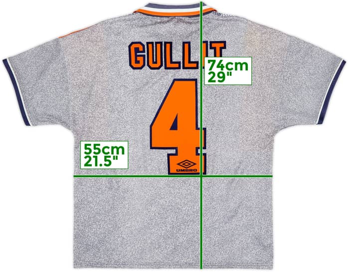 1994-96 Chelsea Away Shirt Gullit #4 - 6/10 - (L)