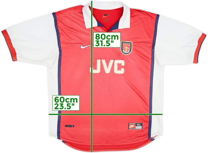 1998-99 Arsenal Home Shirt - 5/10 - (XL)