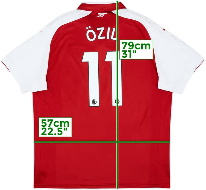 2017-18 Arsenal Home Shirt Ozil #11 - 8/10 - (XL)