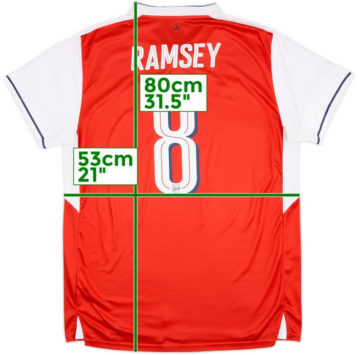 2016-17 Arsenal Home Shirt Ramsey #8 - 8/10 - (XL)