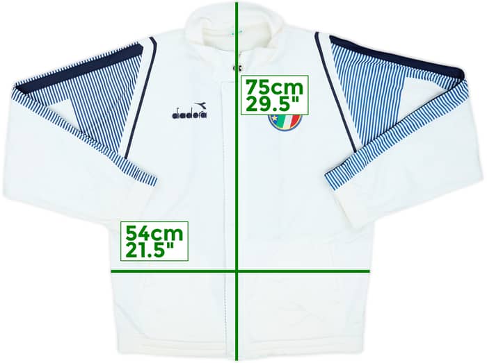 1988-90 Italy Diadora Track Jacket - 8/10 - (S)