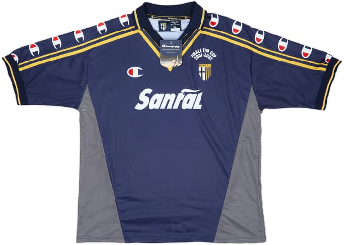 2001-02 Parma 'Signed' Finale TIM Cup Away Shirt (XL)