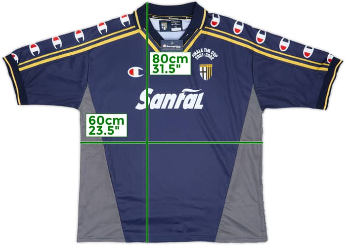 2001-02 Parma 'Signed' Finale TIM Cup Away Shirt (XL)