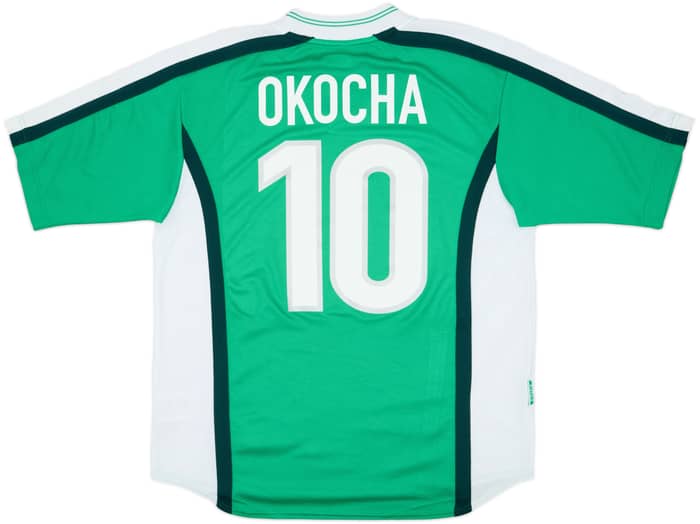 1998-00 Nigeria Home Shirt Okocha #10 - 8/10 - (L)