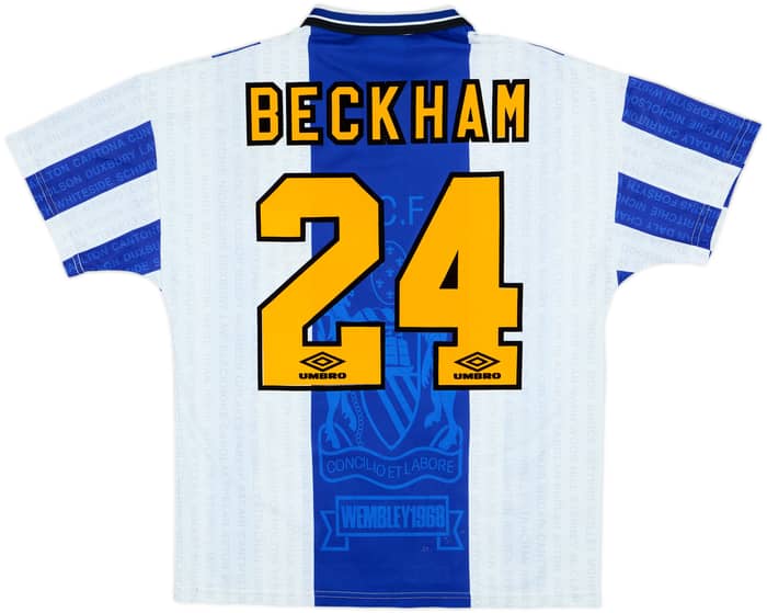 1994-96 Manchester United Third Shirt Beckham #24 - 8/10 - (M)