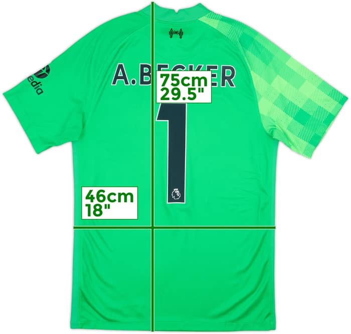 2021-22 Liverpool GK Shirt A.Becker #1 - 10/10 - (S)