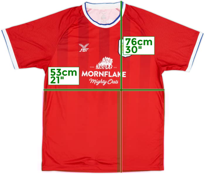 2023-24 Crewe Alexandra Home Shirt - 9/10 - (L)
