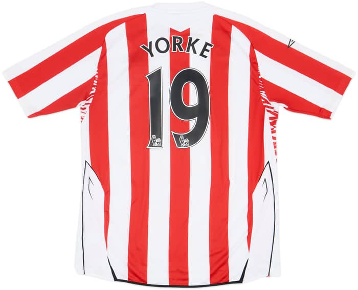 2007-08 Sunderland Home Shirt Yorke #19 - 6/10 - (XL)