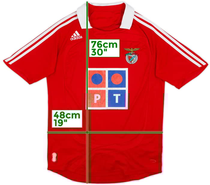 2007-08 Benfica Home Shirt - 5/10 - (S)