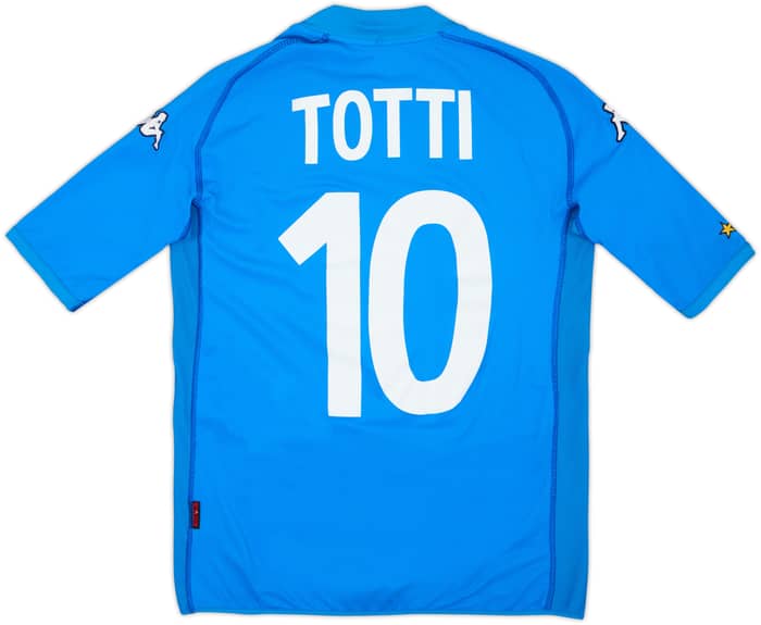 2002 Italy Home Shirt Totti #10 - 7/10 - (XL.Boys)