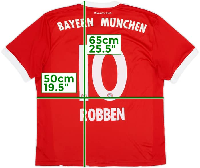 2017-18 Bayern Munich Home Shirt Robben #10 - 5/10 - (M)
