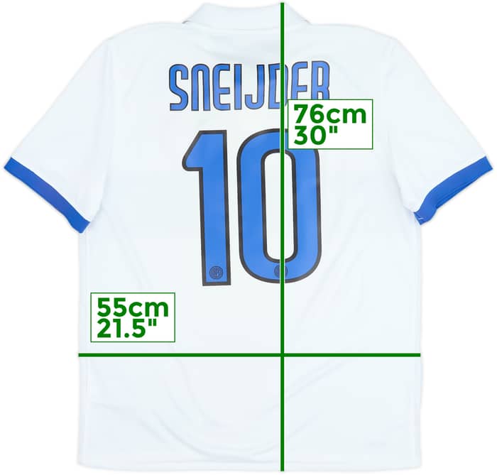 2009-10 Inter Milan Away Shirt Sneijder #10 - 8/10 - (L)