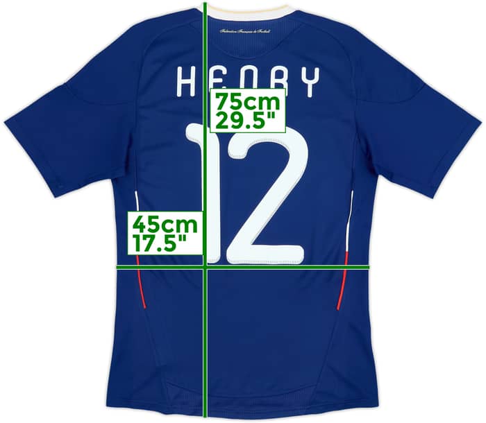 2009-10 France Home Shirt Henry #12 - 5/10 - (S)