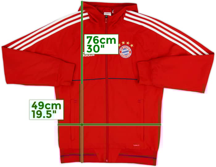 2017-18 Bayern Munich adidas Hooded Track Jacket - 7/10 - (S)