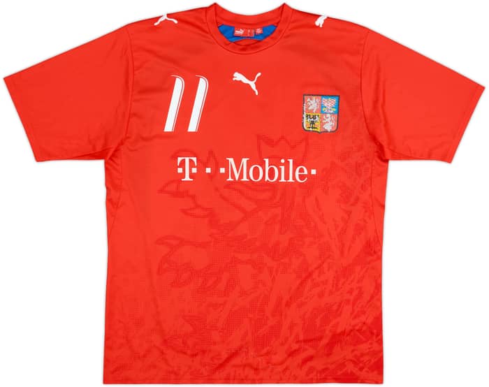 2006-08 Czech Republic Basic Home Shirt Nedved #11 - 5/10 - (L)