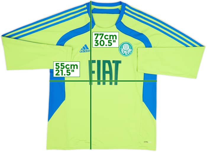 2010 Palmeiras adidas Training L/S Shirt - 8/10 - (XL)