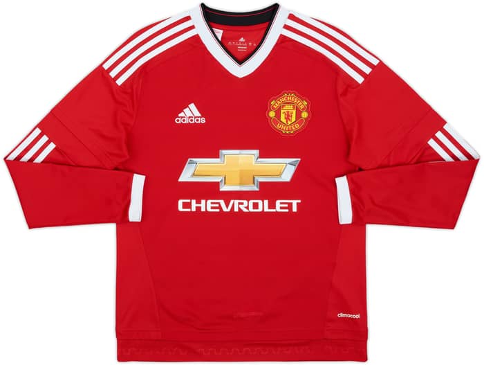 2015-16 Manchester United Home L/S Shirt Rooney #10 - 10/10 - (L.Boys)